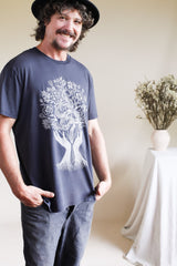 Organic Cotton Unisex Tee - Interconnection Print