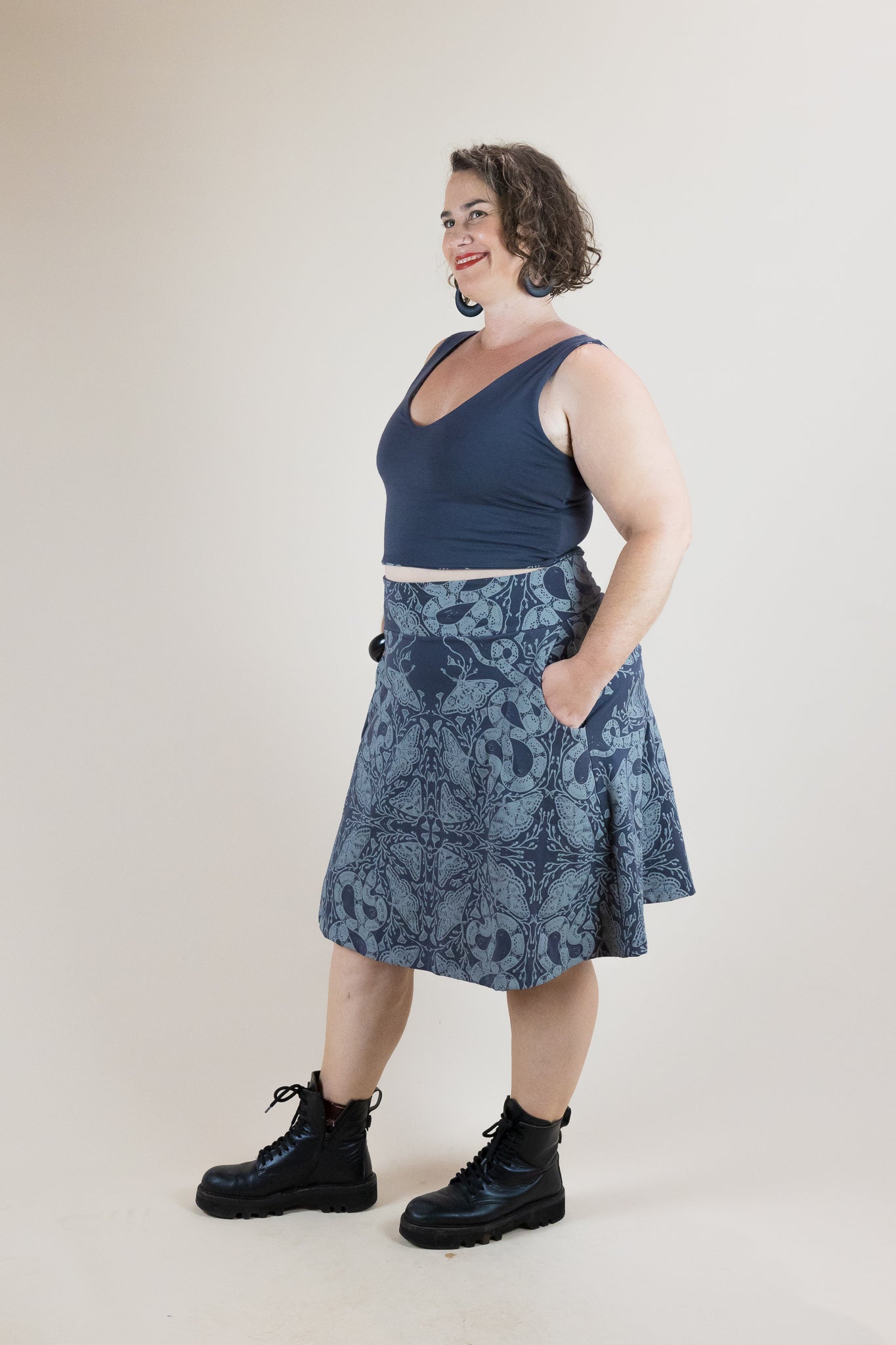 Swing Skirt with pockets - Nightwalk